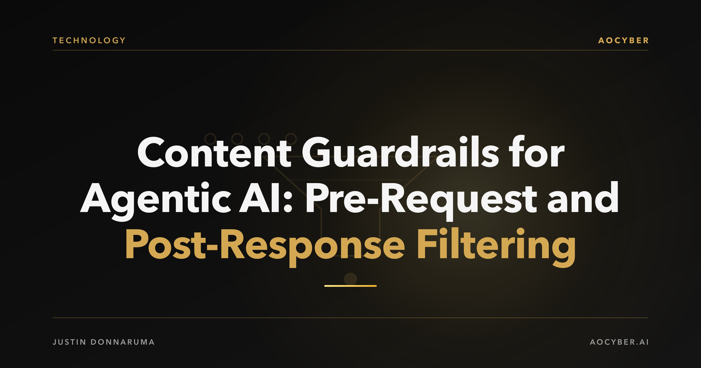 Abstract illustration of content streams passing through golden filter gates with approval and rejection indicators