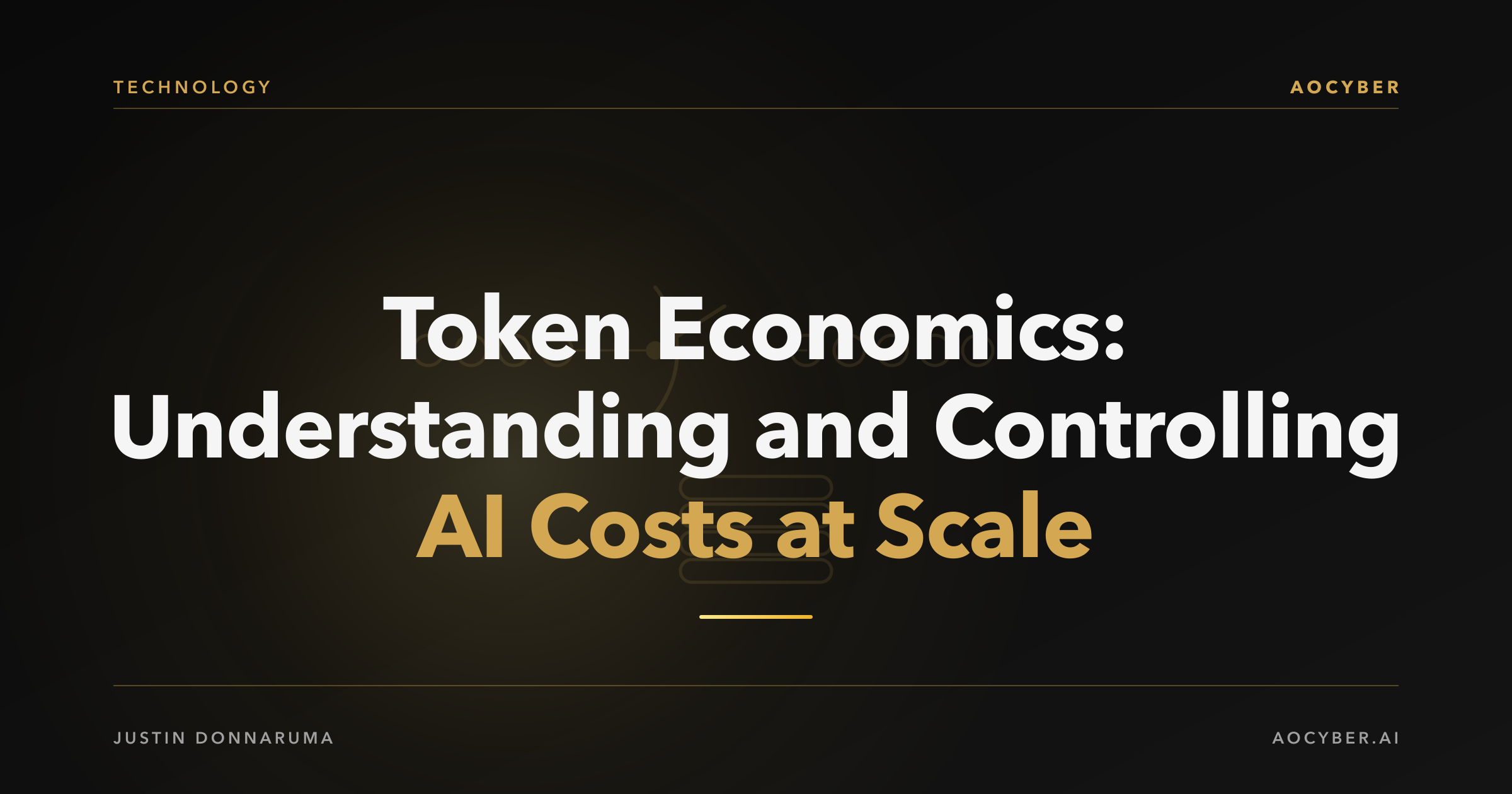 Abstract illustration of token streams flowing through a cost optimization funnel with pricing tiers